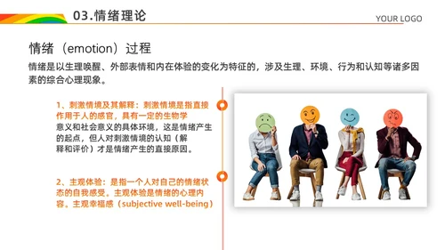 红色白色简约风情绪心理学与情绪管理主题班会PPT模板