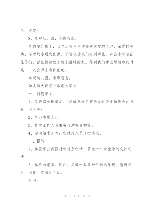 幼儿园大班毕业活动方案5篇.docx