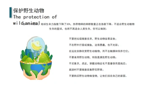 节能环保地球一小时绿色能源通用PPT模板