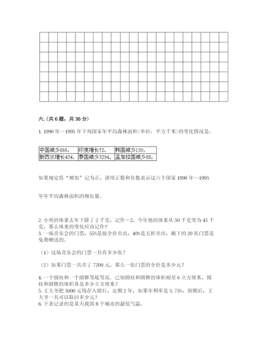 北师大版小升初数学模拟试卷带答案（满分必刷）.docx