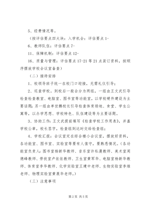 良心堡镇中学迎义务教育均衡发展检查方案.docx