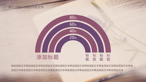 唯美薰衣草书香ppt动态模板
