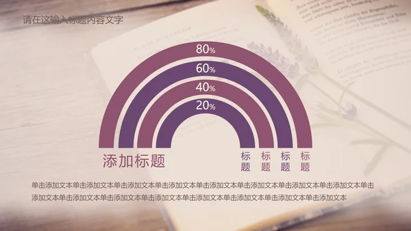 唯美薰衣草书香ppt动态模板