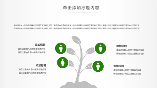 绿色森林植树造林林业木材园动态PPT模板