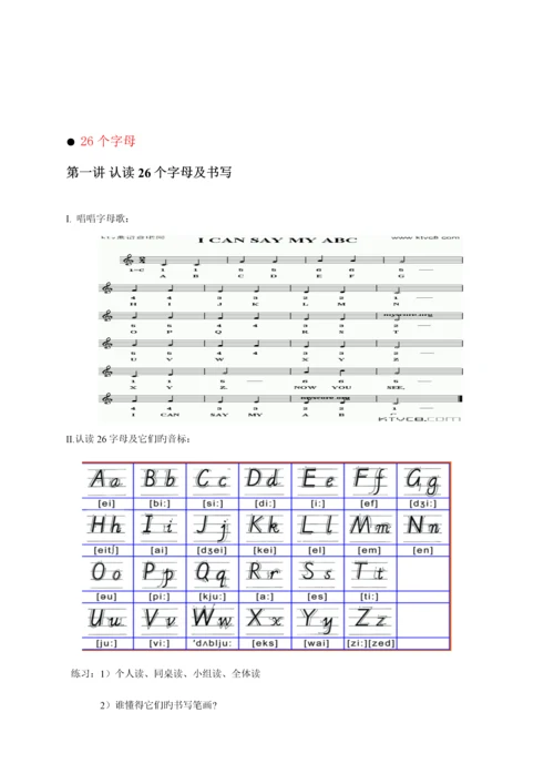 2023年小升初衔接班英语教材.docx