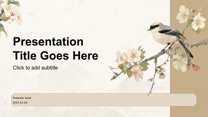 白色复古风教育培训PPT主题