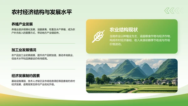 绿色商务风三下乡实践总结汇报PPT模板