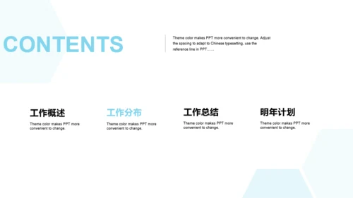 蓝色创意医疗生物年终工作总结PPT模板