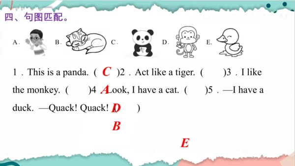 Unit 4 We love animals 复习课件(共44张PPT)