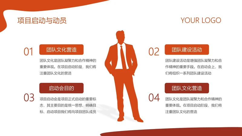 简约风含插图PPT矩阵