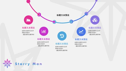 炫酷渐变风商务工作汇报通用PPT模板