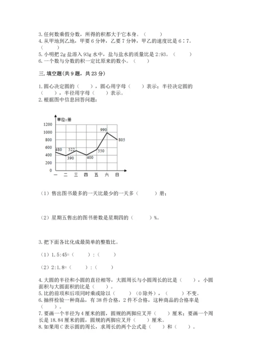 人教版六年级上册数学期末测试卷（易错题）.docx