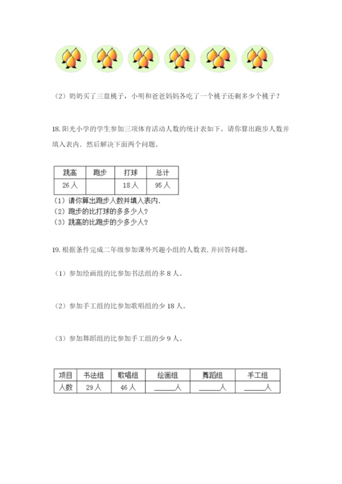 小学二年级数学应用题大全精品【夺冠系列】.docx