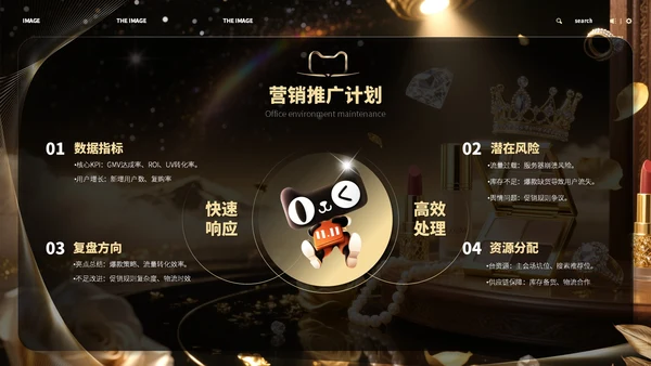 黑金色618商务风宣传策划ppt