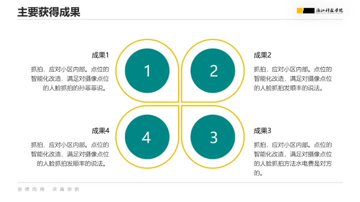 浙江科技学院专属课题学术汇报毕业答辩通用PPT模板