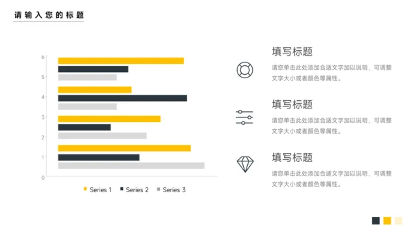 黄色极简风实用简约论文答辩PPT模板