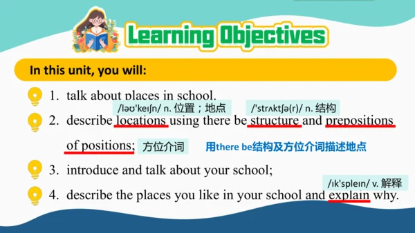 Unit 3 My School Section A 1a-pronunciation2 听说课课件