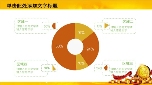 奢华金币贵金属金融理财通用PPT模板