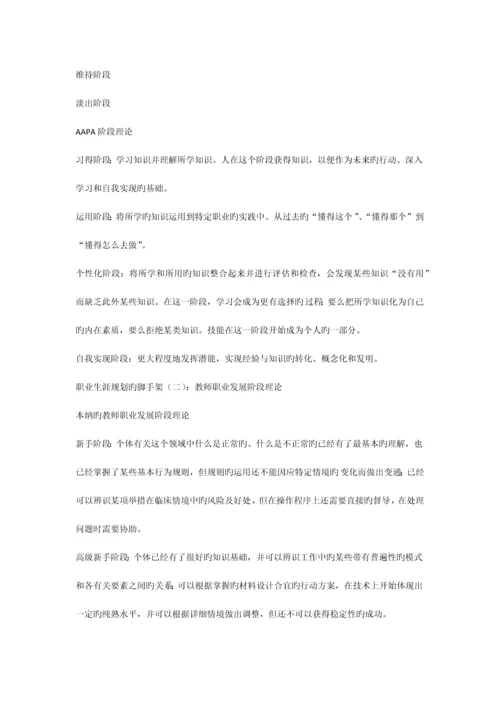 教师职业生涯规划理论与方法.docx