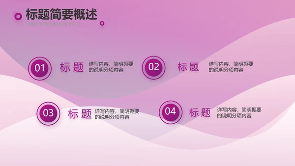 高端紫色工作汇报商务动态PPT