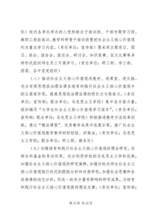 兰州新亚中学开展社会主义核心价值观.docx