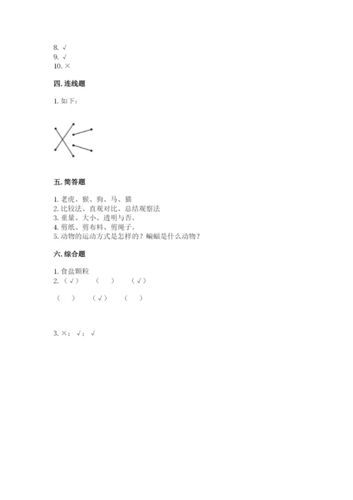 教科版一年级下册科学期末测试卷精品（能力提升）.docx