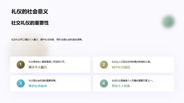 礼仪文化与成长