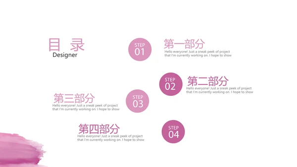 粉色个性创意彩妆培训动态PPT