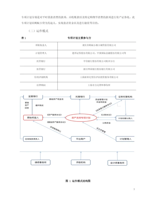 8729723_仇静_蚂蚁花呗资产证券化问题调查研究_毕业论文（已修改）.docx