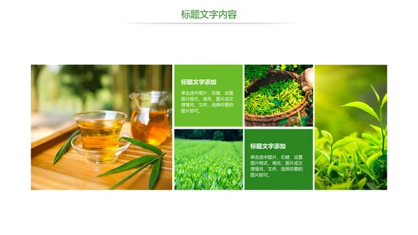 唯美绿色茶园文化茶艺品茶论道PPT模板
