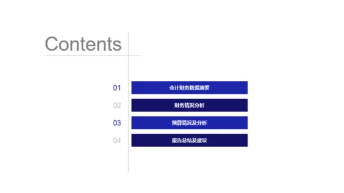 蓝色商务工作总结研究报告PPT案例