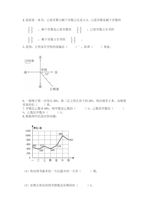 人教版六年级上册数学期末测试卷含答案（综合题）.docx