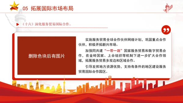 关于以高水平开放推动服务贸易高质量发展的意见全文学习PPT课件