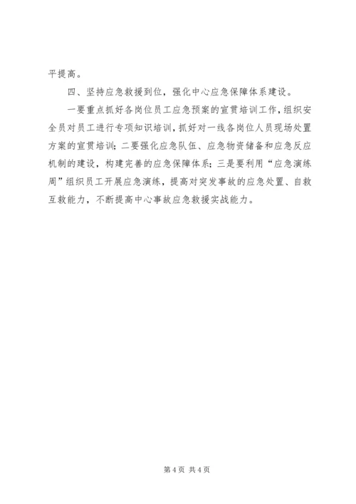 公司综合服务中心安全生产工作要点.docx