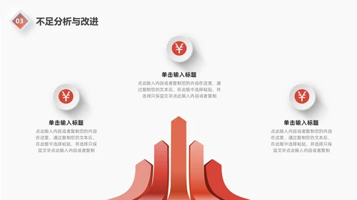 红色微粒体工作总结汇报PPT模板