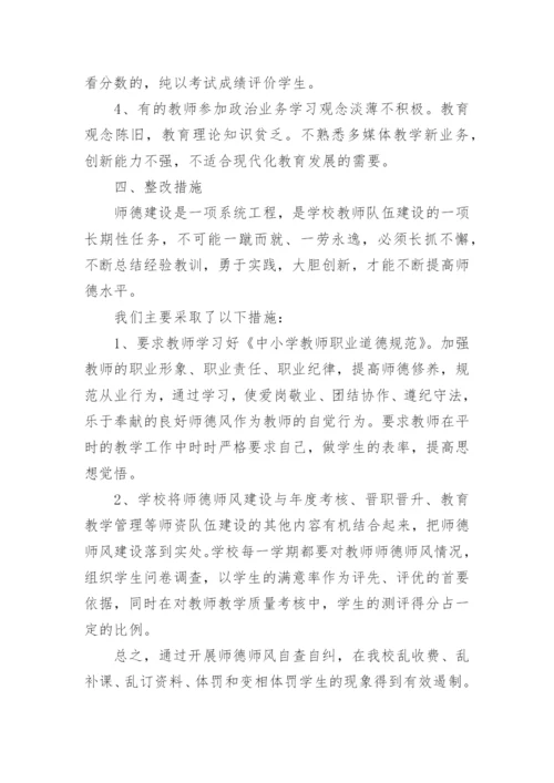 小学师德师风工作总结.docx