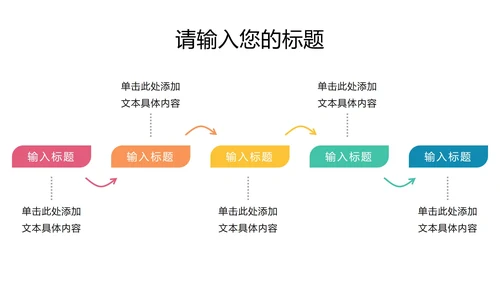 时间轴图示页PPT模板