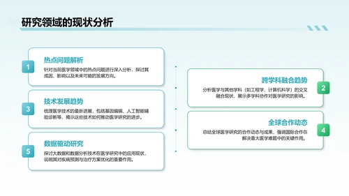 蓝色简约风医学科研毕业答辩PPT模板