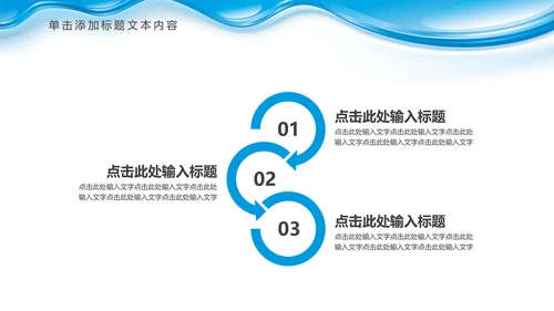 蓝色水资源纯净水行业环保PPT模板