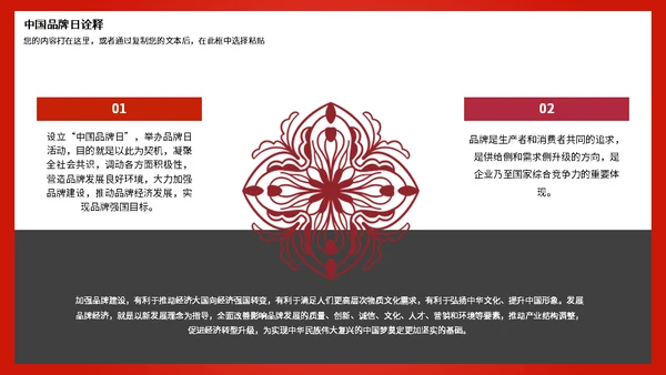 中国品牌日世界分享通用PPT模板