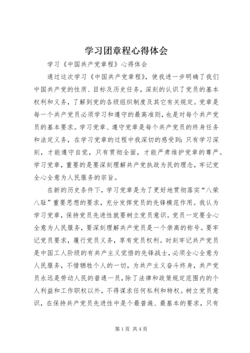 学习团章程心得体会 (4).docx