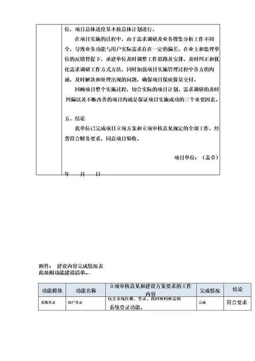建设单位意见书