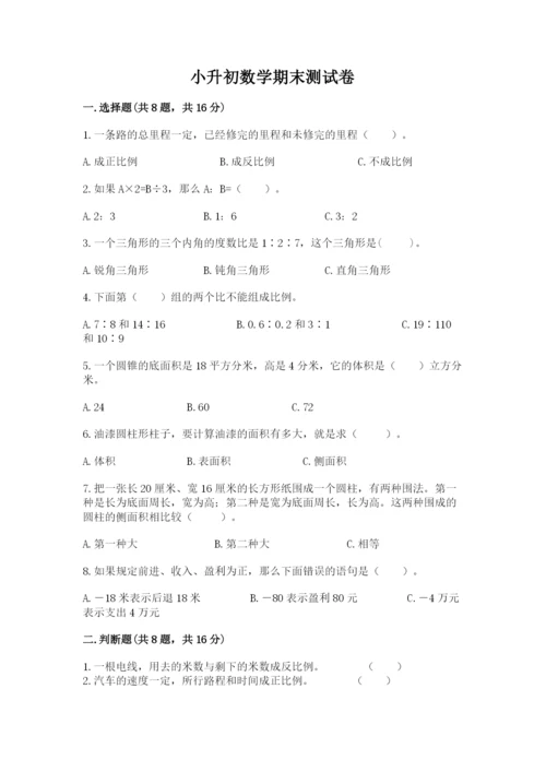 小升初数学期末测试卷（各地真题）word版.docx