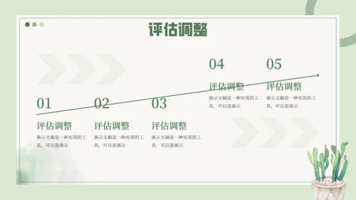 大学生职业规划仙人掌通用PPT模板