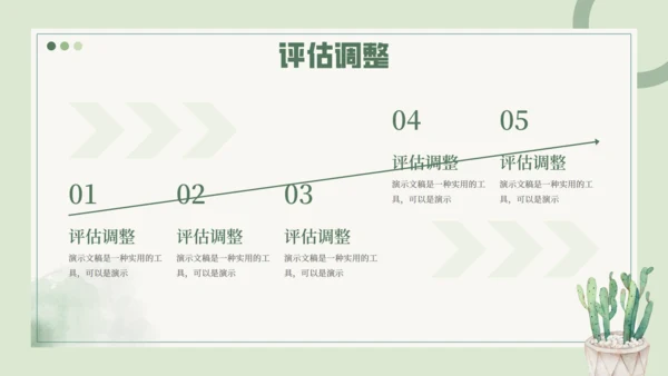 大学生职业规划仙人掌通用PPT模板