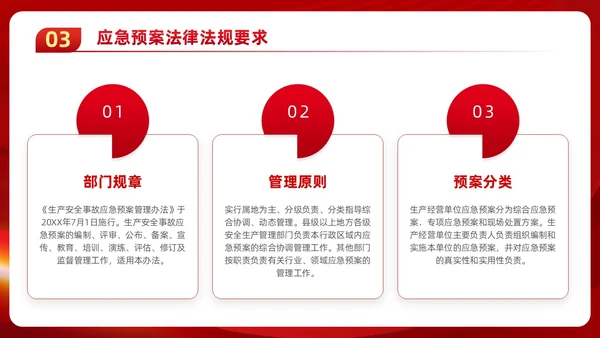 红色党政风党建应急管理培训安全生产综合管理知识培训PPT