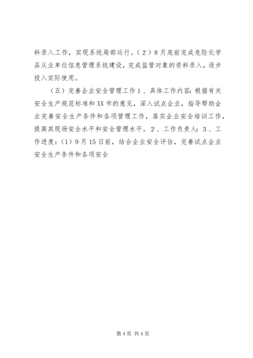 开展非公有制小企业安全生产监督管理试点工作计划 (5).docx