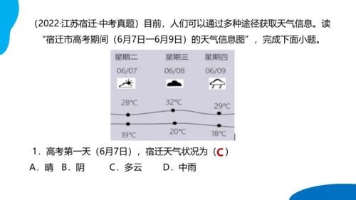 串讲04 天气与气候 2023-2024学年七年级地理上学期期末考点大串讲课件（人教版）(共68张P