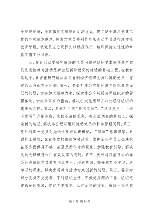 非公有制经济和流动党员保先实施方案(2).docx