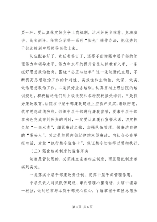 如何加强基层法院纪检监察工作调研情况报告.docx